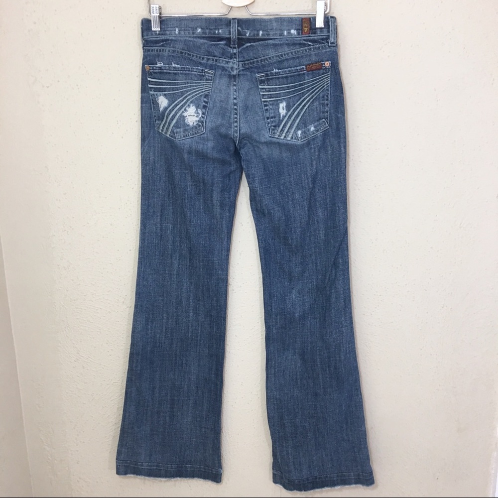 7 for all Mankind Dojo Wide Leg Jeans Size 28